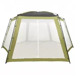 Палатка за басейн, текстил, 660x580x250 см, зелена