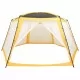 Палатка за басейн, текстил, 660x580x250 см, жълта