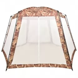 Палатка за басейн, текстил, 500x433x250 см, камуфлаж