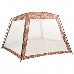 Палатка за басейн, текстил, 660x580x250 см, камуфлаж