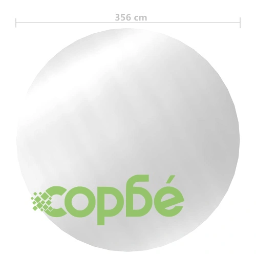 Покривало за басейн, сребристо, 356 см, PE ➤ топ цена ➤ sorbe.bg