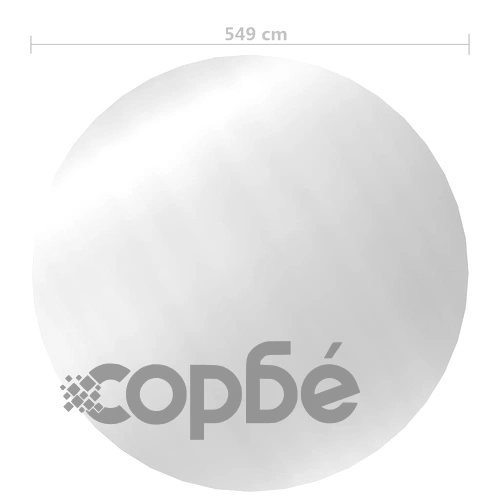 Покривало за басейн, сребристо, 549 см, PE ➤ топ цена ➤ sorbe.bg