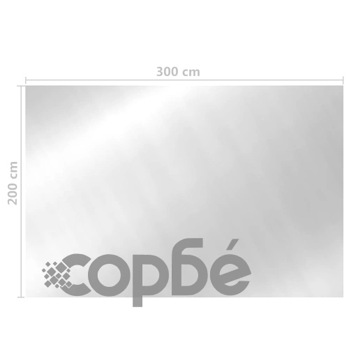 Покривало за басейн, сребристо, 300x200 см, PE ➤ топ цена ➤ sorbe.bg