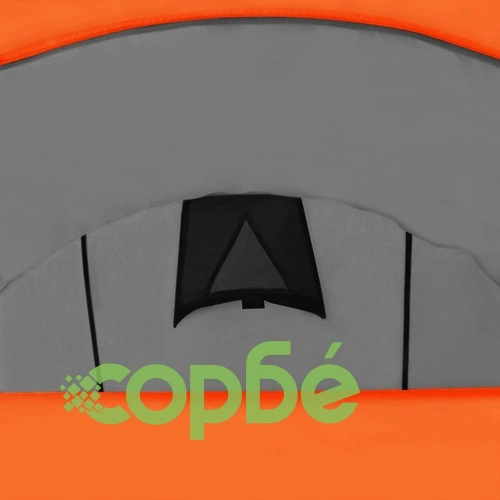 Палатка за къмпинг за 4 души, сиво и оранжево ➤ топ цена ➤ sorbe.bg