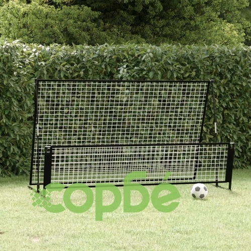 2-в-1 футболна врата с рикошет, 202x104x120 см, стомана ➤ топ цена ➤ sorbe.bg