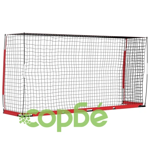 Футболна врата, 366,5x91x183 см, стомана ➤ топ цена ➤ sorbe.bg