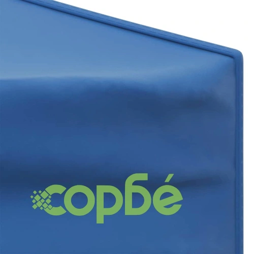 Сгъваема парти палатка със странични стени, синя, 3x3 м ➤ топ цена ➤ sorbe.bg