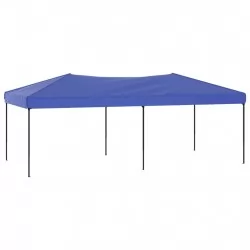Сгъваема парти палатка, синя, 3x6 м