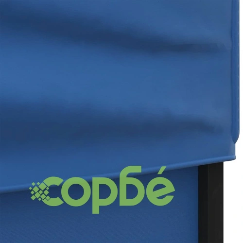 Сгъваема парти палатка със странични стени, синя, 3x6 м ➤ топ цена ➤ sorbe.bg