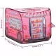 Детска палатка за игра, розова, 70x112x70 см