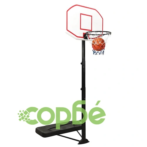 Баскетболна стойка, бяла, 258-363 см, полиетилен ➤ топ цена ➤ sorbe.bg