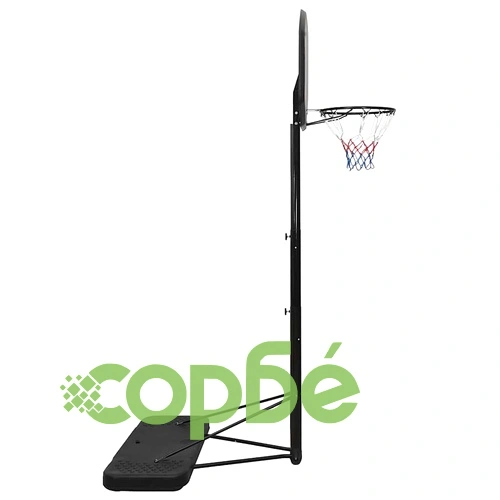 Баскетболна стойка черна 258-363 см полиетилен ➤ топ цена ➤ sorbe.bg
