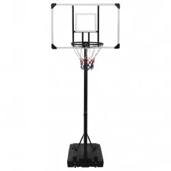 Баскетболна стойка, прозрачна, 256-361 см, поликарбонат