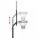 Баскетболна стойка, прозрачна, 256-361 см, поликарбонат