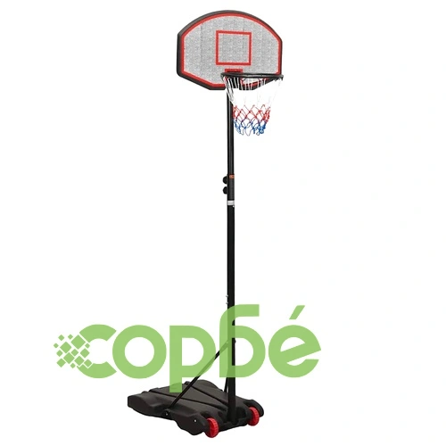 Баскетболна стойка черна 216-250 см полиетилен ➤ топ цена ➤ sorbe.bg