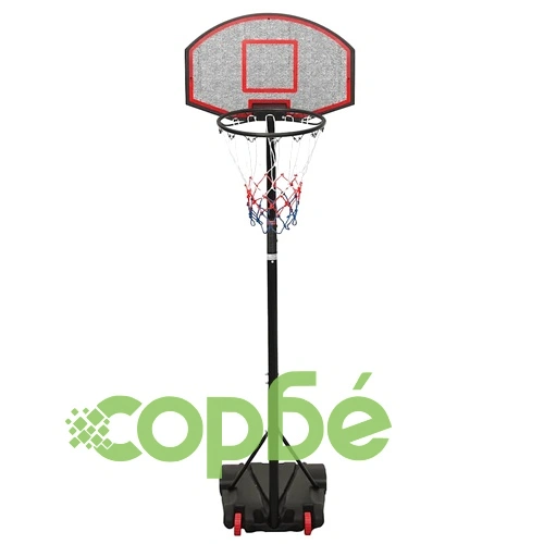 Баскетболна стойка черна 216-250 см полиетилен ➤ топ цена ➤ sorbe.bg