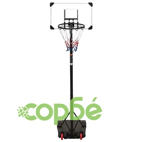 Баскетболна стойка, прозрачна, 216-250 см, поликарбонат ➤ топ цена ➤ sorbe.bg