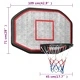 Баскетболно табло черно 109x71x3 см полиетилен