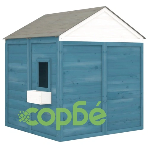 Къща за игра със заключваща се врата и саксии, чам масив ➤ топ цена ➤ sorbe.bg