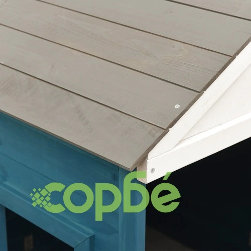 Къща за игра със заключваща се врата и саксии, чам масив ➤ топ цена ➤ sorbe.bg