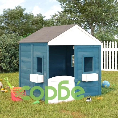 Къща за игра със заключваща се врата и саксии, чам масив ➤ топ цена ➤ sorbe.bg