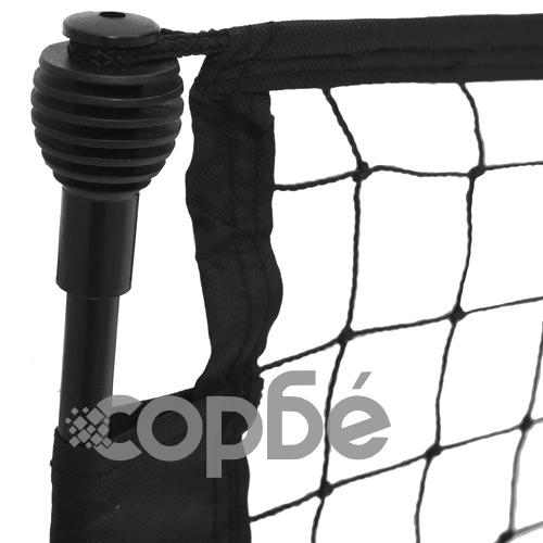 Рикошет мрежа за футбол черно и жълто 183x85x120 см полиестер ➤ топ цена ➤ sorbe.bg