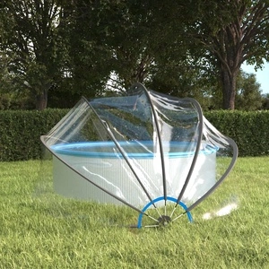 Купол за басейн 376x188 см PVC