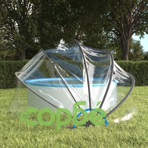 Купол за басейн, кръгъл, 406x203 см, PVC ➤ топ цена ➤ sorbe.bg