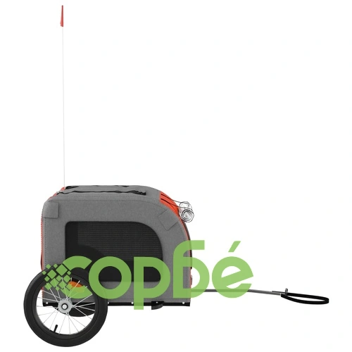 Ремарке за колело за любимци оранжев и сив Оксфорд плат желязо ➤ топ цена ➤ sorbe.bg