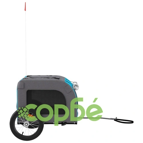 Ремарке за колело за любимци син и сив Оксфорд плат и желязо ➤ топ цена ➤ sorbe.bg