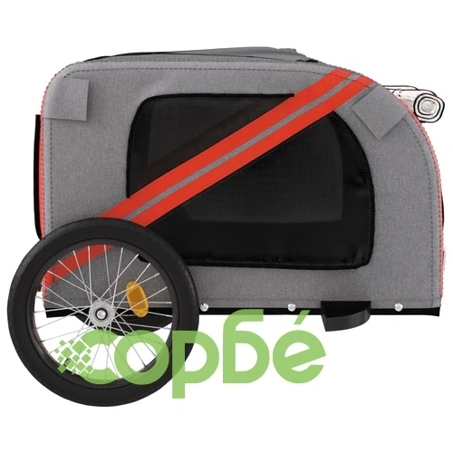 Ремарке за колело за любимци оранжев черен Оксфорд плат желязо ➤ топ цена ➤ sorbe.bg