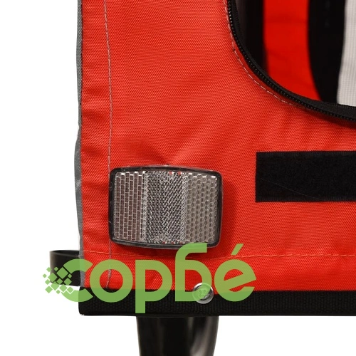 Ремарке за колело за любимци оранжев черен Оксфорд плат желязо ➤ топ цена ➤ sorbe.bg