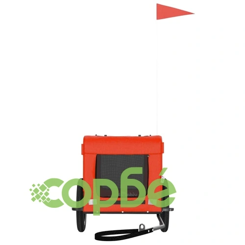 Ремарке за колело за любимци оранжев черен Оксфорд плат желязо ➤ топ цена ➤ sorbe.bg