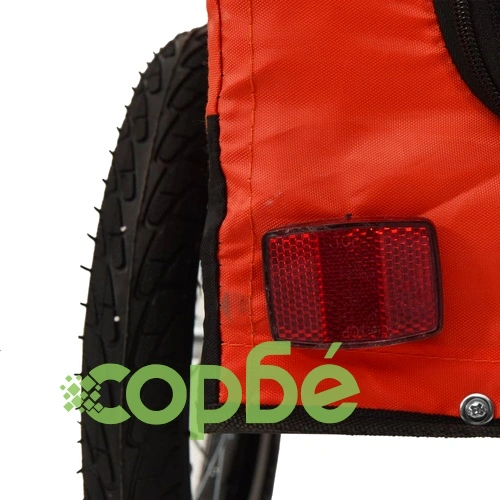 Ремарке за колело за любимци оранжев черен Оксфорд плат желязо ➤ топ цена ➤ sorbe.bg