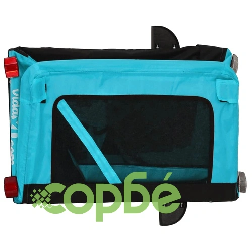 Ремарке за колело за любимци синьо черно Оксфорд плат и желязо ➤ топ цена ➤ sorbe.bg