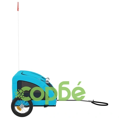 Ремарке за колело за любимци син Оксфорд плат и желязо ➤ топ цена ➤ sorbe.bg