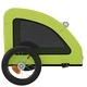 Ремарке за колело за любимци зелен Оксфорд плат и желязо