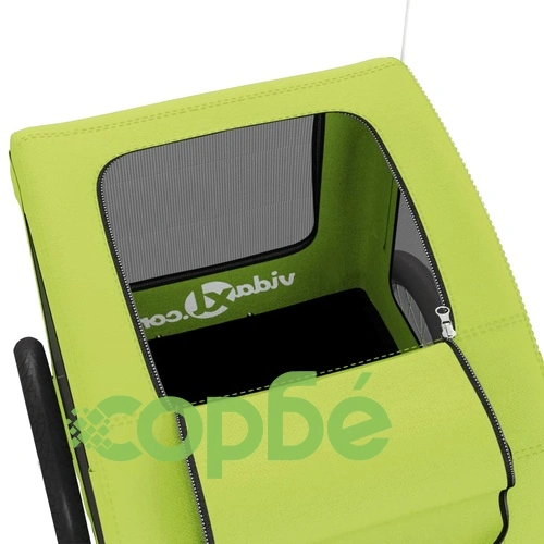 Ремарке за колело за любимци зелен Оксфорд плат и желязо ➤ топ цена ➤ sorbe.bg