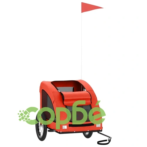 Ремарке за колело за любимци оранжев Оксфорд плат желязо ➤ топ цена ➤ sorbe.bg