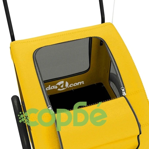 Ремарке за колело за любимци жълт Оксфорд плат и желязо ➤ топ цена ➤ sorbe.bg