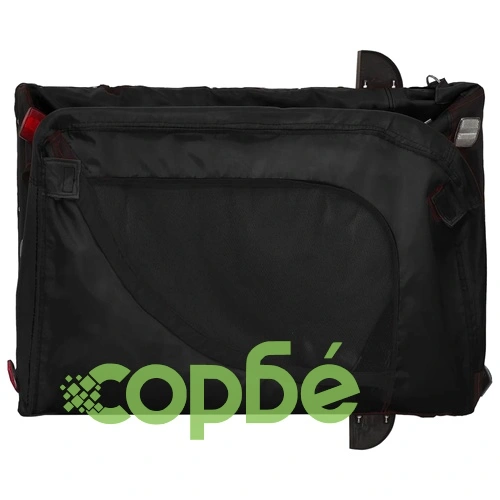 Ремарке за колело за любимци черно Оксфорд плат и желязо ➤ топ цена ➤ sorbe.bg