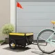 Товарно ремарке за велосипед, черно и жълто, 30 кг, желязо