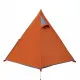 Къмпинг палатка за 2 души сив/оранжев 267x154x117 см 185T тафта