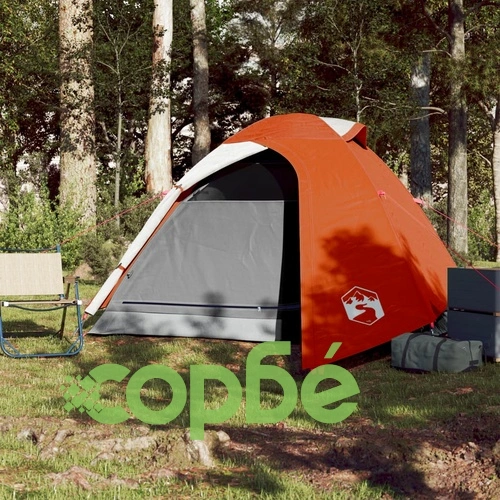 Куполна къмпинг палатка, 3-местна, оранжева, водоустойчива ➤ топ цена ➤ sorbe.bg