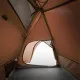 Къмпинг палатка за 2 души сив/оранжев 264x210x125 см 185T тафта