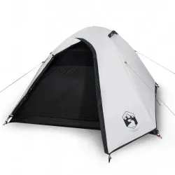 Къмпинг палатка за 2 души бяла 264x210x125 см 185T тафта