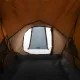 Къмпинг палатка за 2 души сив/оранжев 320x140x120 см 185T тафта