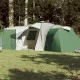 Къмпинг палатка за 12 души зелена 840x720x200 см 185T тафта