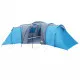 Къмпинг палатка за 12 души синя 840x720x200 см 185T тафта
