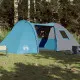 Къмпинг палатка за 6 души синя 466x342x200 см 185T тафта
